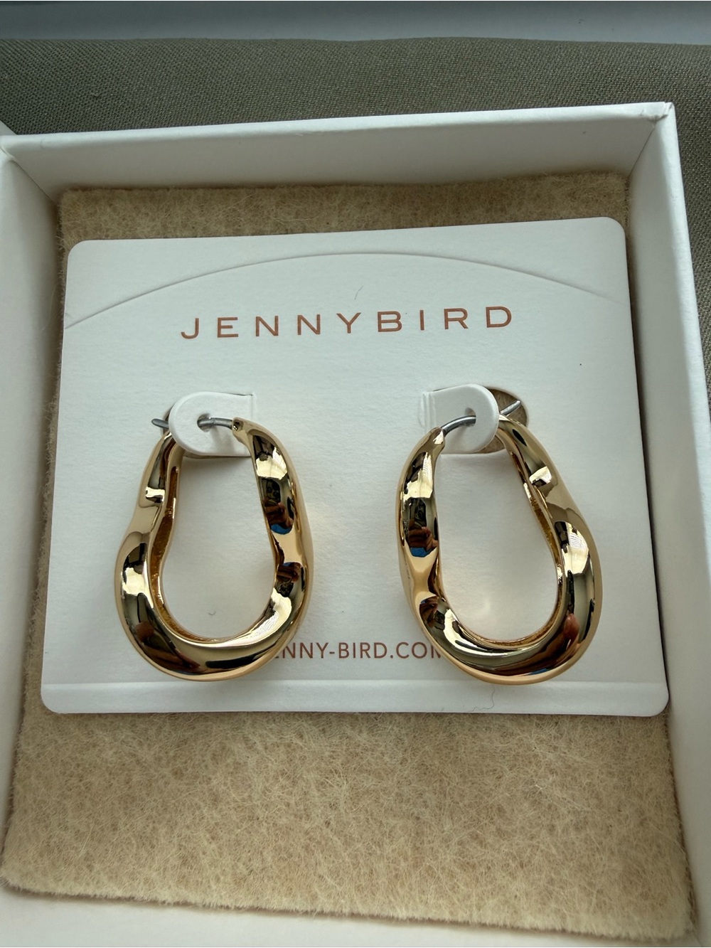 Jenny Bird Gala Sculpted Gold Loop Earrings